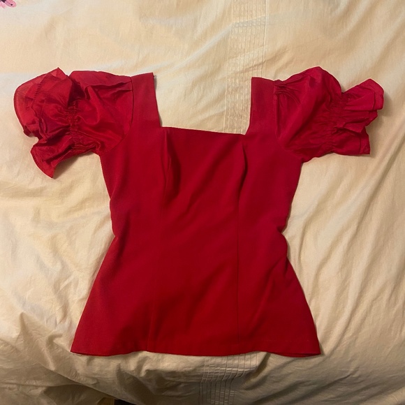 Kitten D'Amour Miss Strawberry Pageant Puff Sleeve Top - Picture 9 of 10